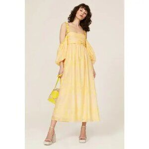 Hofmann Copenhagen Irina Maxi Dress Ethereal Sunshine Empire Maxi Off Shoulder